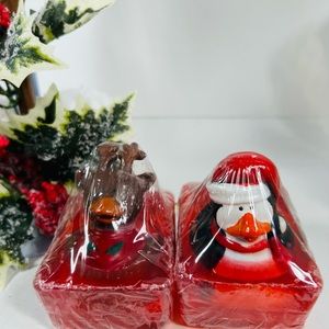 Hartland Fragrance Rubber Duck Toy In Red Glycerin Soap Bar 4 oz.  Lot Of 2